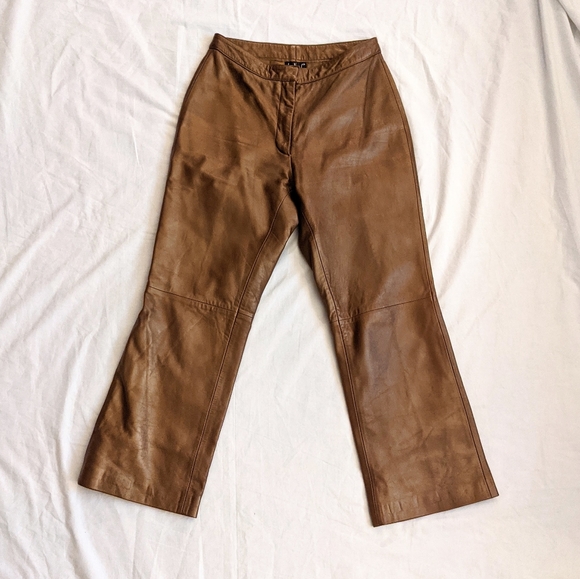 INC International Concepts Pants - Metallic gold/copper leather pants
